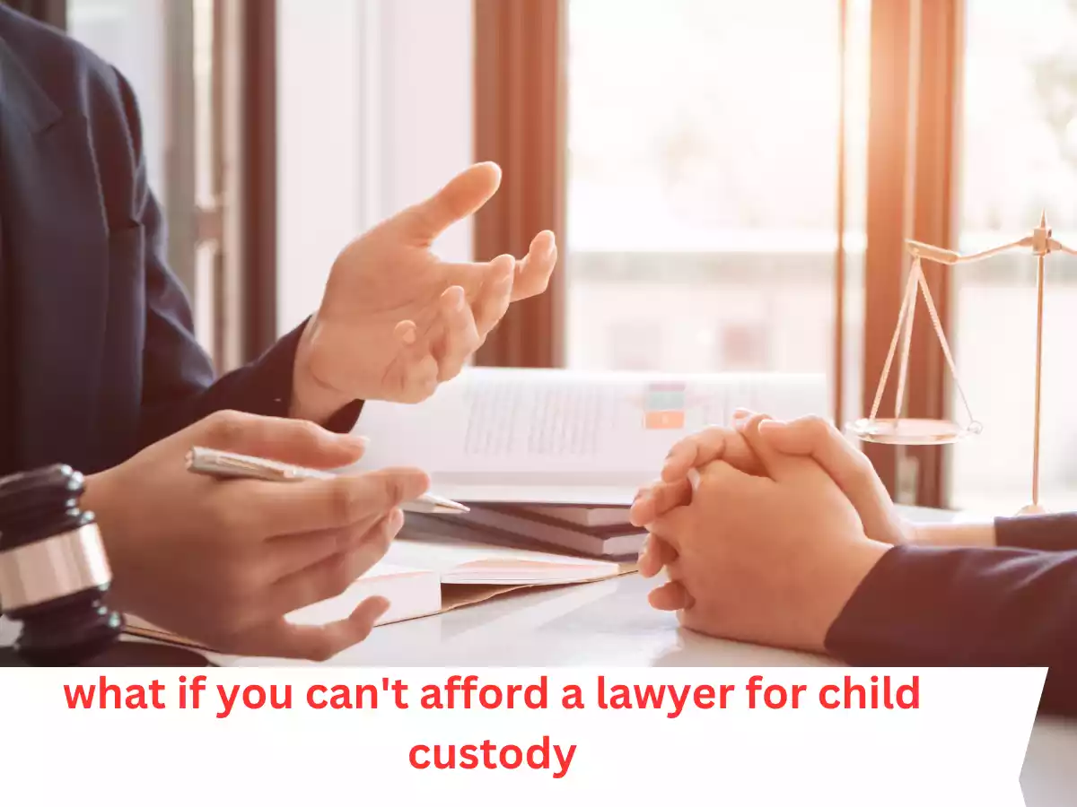 What to Do If You Can't Afford a Lawyer for Child Custody