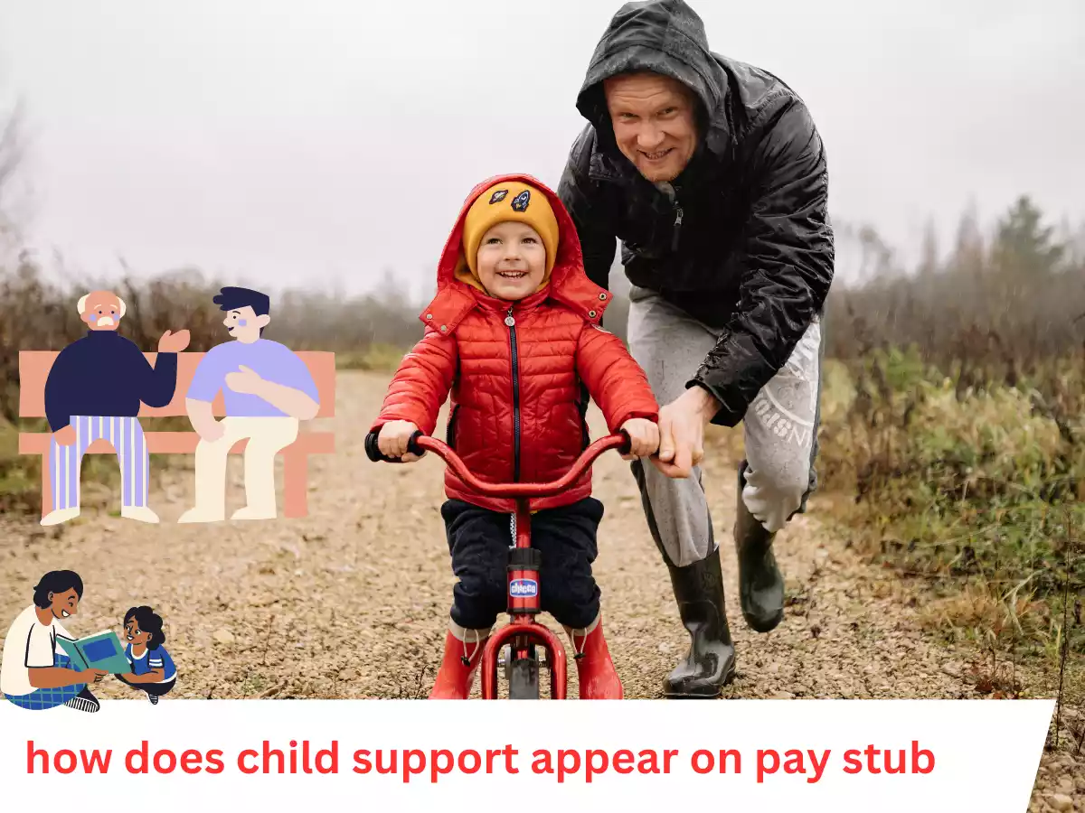 how does child support appear on pay stub