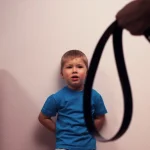 child with a belt