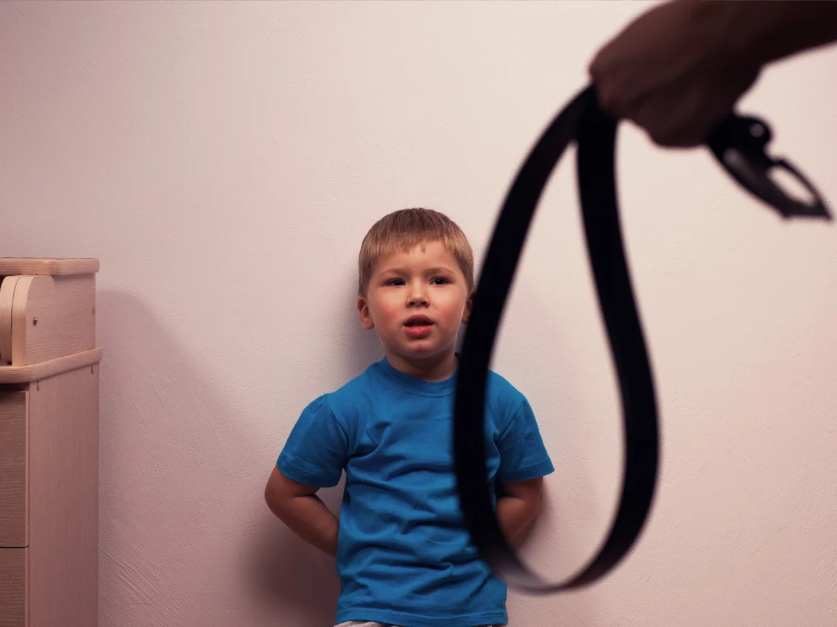 child with a belt