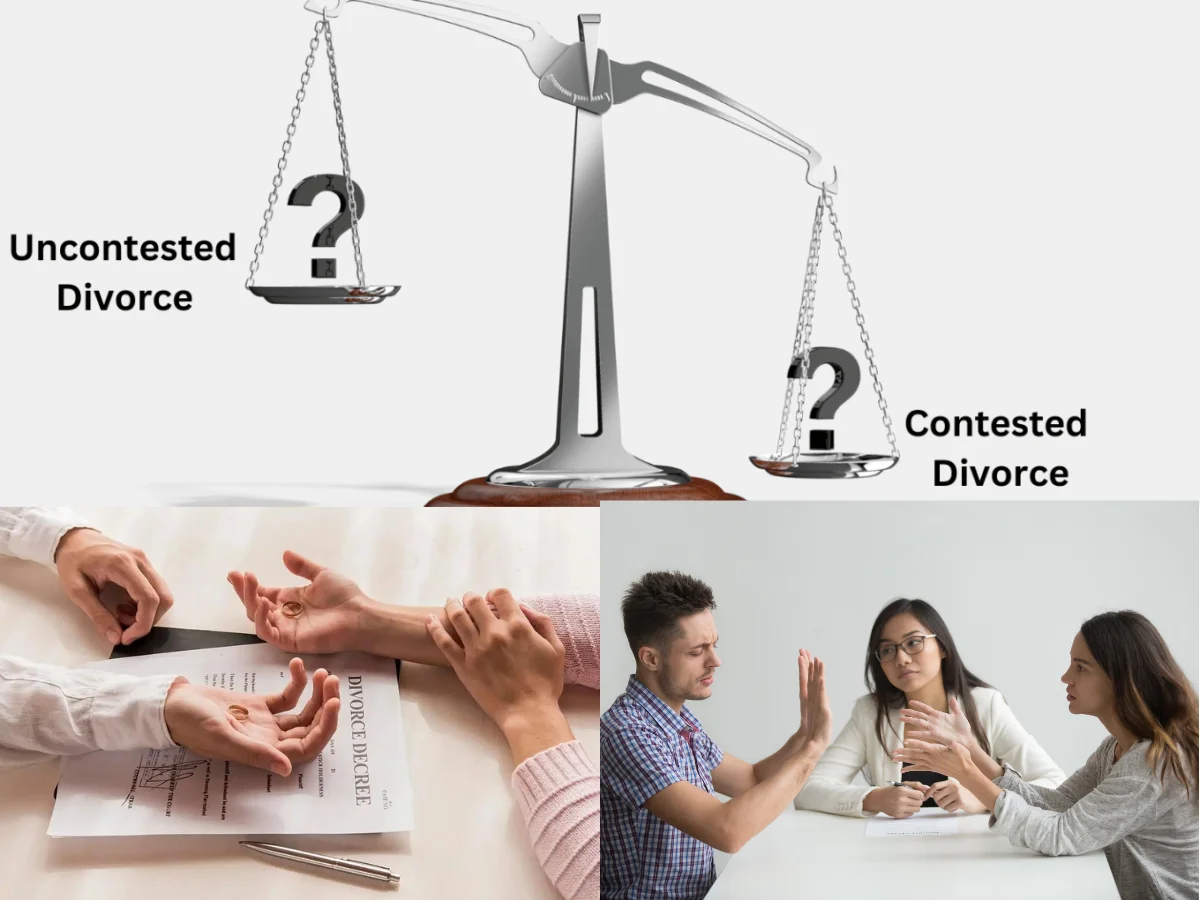 contested vs uncontested divorce